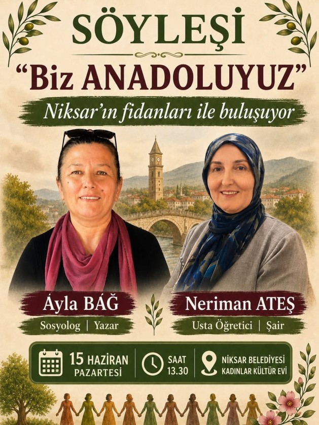 Niksar’ın yetiştirdiği kıymetli isimler, memleketleriyle buluşuyor… 📚🌿
