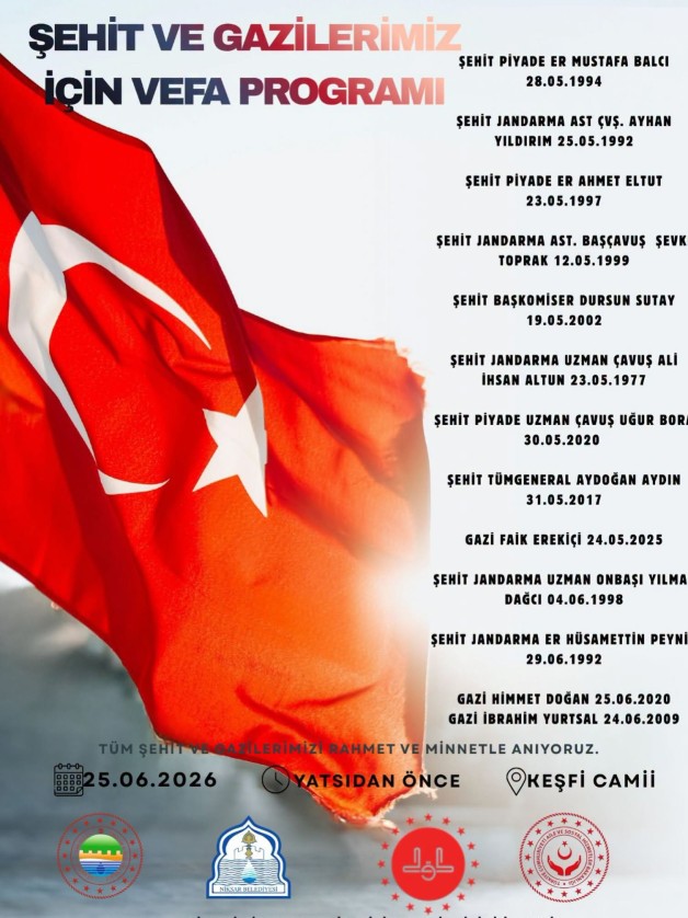 Şehit ve Gazilerimiz İçin Vefa Programı