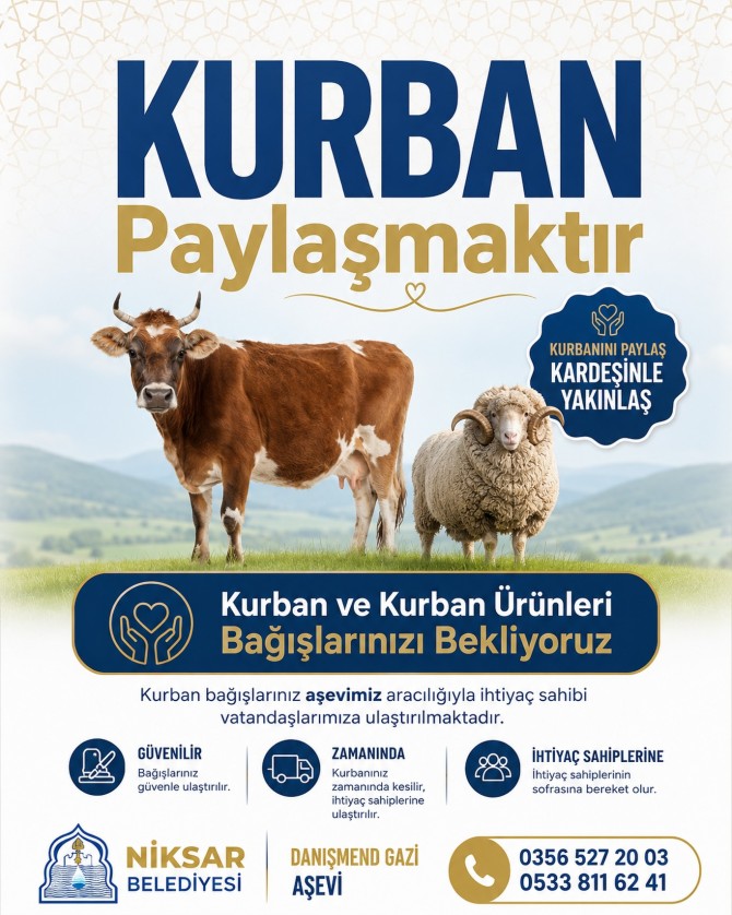 Kurban, paylaşmanın ve dayanışmanın en güzel örneklerinden biridir