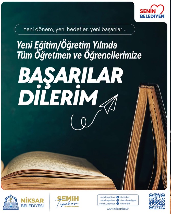 Yeni bir eğitim-öğretim yılına; yeni umutlar, yeni hedefler ve yeni başarılarla başlıyoruz. 📚✏️